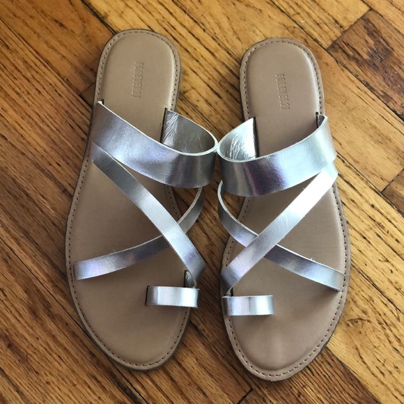 Forever 21 Shoes - Silver Sandals